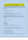 NACE CIP1 Study UPDATED ACTUAL    Exam Questions and CORRECT Answers
