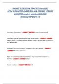 OKLMFT OLERE EXAM PRACTICE Exam 2025  UPDATE&sol;PRACTICE QUESTIONS AND CORRECT VERIFIED  ANSWERS&lpar;complete solutions&rpar;ASSURED  SUCCESS&sol;GRADED A&plus;&excl;&excl;&excl; 