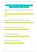Praxis PLT 5-9 Questions and Answers  Latest Version 100&percnt; Correct