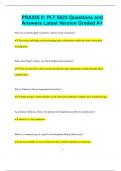 PRAXIS II&colon; PLT 5623 Questions and Answers Latest Version Graded A&plus;