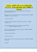 NACE &sol; AMPP CIP Level 2 UPDATED  ACTUAL  Exam Questions and CORRECT  Answers 
