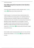 Texas BON study guide Jurisprudence Exam Questions  Solved &lpar;2025&rpar; &vert;&vert; Rated A&plus;
