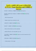 NACE &sol; AMPP CIP Level 1 UPDATED  ACTUAL  Exam Questions and CORRECT  Answers 