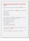 CISEC Exam Questions And Answers Verified 100&percnt;  Correct