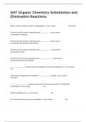 DAT Organic Chemistry Substitution and Elimination Reactions Actual Exam Questions And 100&percnt; Verified Correct Answers Graded A&plus;&period;