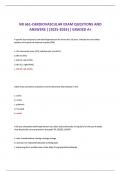 NR 661-CARDIOVASCULAR EXAM QUESTIONS AND ANSWERS &vert;&vert;2025-2026&vert;&vert; GRADED A&plus;