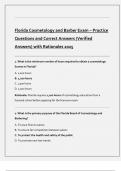 Florida Civic Literacy Florida Nursing Jurisprudence Florida Notary Public Exam Florida Life and Health Insurance FLORIDA DENTAL LAW AND RULES Florida Cosmetology and Barber Florida 2-15 Insurance Exam