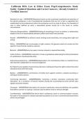 California RDA Law & Ethics Exam Prep&sol;Comprehensive Study Guide &vert; Updated Questions and Correct Answers &vert; Already Graded A&plus; &vert; Verified Answers  Save