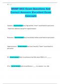 WHNP NCC Exam Questions And Correct Answers &vert;Excellent Exam Concepts