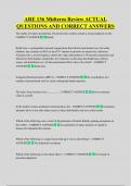 ARE 136 Midterm Review ACTUAL  QUESTIONS AND CORRECT ANSWERS 