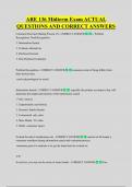 ARE 136 Midterm Exam ACTUAL  QUESTIONS AND CORRECT ANSWERS