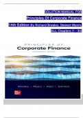 Principles of Corporate Finance&comma; 14th Edition &vert; Richard Brealey & Stewart Myers &vert; Complete Solution Manual &lpar;Chapters 1&ndash;34&rpar;