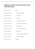 03-Barron's 800 essential words for the GRE &lpar;201-300&rpar;- practice with correct answers 100&percnt; verified Graded A&plus;&period;