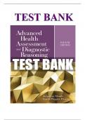 TEST BANK For Advanced Health Assessment and Diagnostic Reasoning&comma; 4th Edition by Jacqueline Rhoads&comma;ISBN&semi;9781284170313 Verified Chapters 1 - 18 Fully Covered Complete Guide A&plus;&vert;&vert;NEWEST VERSION&vert;&vert;&period;