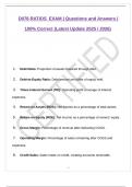 D078 RATIOS  EXAM &vert; Questions and Answers &vert; 100&percnt; Correct &lpar;Latest Update 2025 &sol; 2026&rpar;