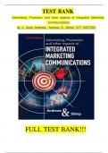 Test Bank For Advertising&comma; Promotion&comma; and other aspects of Integrated Marketing Communications&comma; 10th Edition&comma; J&period; Craig Andrews&comma; Terence A&period; Shimp ISBN&semi; 9781337282659 All Chapters Fully Covered Complete Guide A&plus;&vert;&vert;NEWEST VERSION&vert;&vert;&period;
