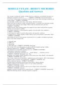MODULE 5 EXAM - BIOD171 MICROBIO Questions and Answers