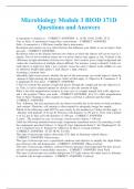 Microbiology Module 3 BIOD 171D Questions and Answers