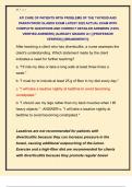ATI CARE OF PATIENTS WITH PROBLEMS OF THE THYROID AND  PARATHYROID GLANDS EXAM LATEST 2025 ACTUAL EXAM WITH  COMPLETE QUESTIONS AND CORRECT DETAILED ANSWERS &lpar;100&percnt;  VERIFIED ANSWERS&rpar; &vert;ALREADY GRADED A&plus;&vert; &vert;&vert;PROFESSOR  VERIFIED&vert;&vert; &vert;&vert;BRANDNEW&excl;&excl;&excl;&vert;&vert; 