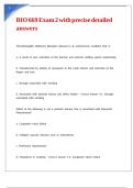 BIO 669 Exam 2 with precise detailed answers
