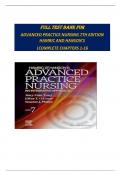 FULL TEST BANK FOR ADVANCED PRACTICE NURSING 7TH EDITION HAMRIC AND HANSON'S |COMPLETE CHAPTERS 1-16