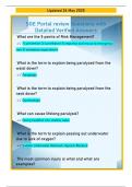 SGE Portal review Questions with  Detailed Verified Answers