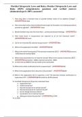 Florida Chiropractic Laws and Rules&comma; Florida Chiropractic Laws and Rules &lpar;2025&rpar; comprehensive questions and verified answers &lpar;elaborated&rpar; get it 100&percnt; accurate&excl;&excl;
