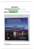 Solutions Manual For Managerial Accounting&colon; Creating Value in a Dynamic Business Environment&comma; 13th Edition by Hilton&comma; Chapters 1 - 17&comma; Complete > Download as a Pdf