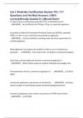 Cat 3 Pesticide Certification Review TN &vert; 117 Questions and Verified Answers &lpar;100&percnt; correct&rpar;Already Graded A&plus;&vert;&vert;Brand New&excl;&excl;
