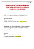 MCOLES STATE LICENSING EXAM  PREP 2025 BRAND NEW ACTUAL  EXAM WITH ANSWERS&period;