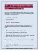 4A051 CDC URE Exam Questions and Correct Answers Latest and Complete Version Already Graded A&plus; Latest Version 2025