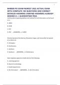 BARBER PSI EXAM NEWEST 2025 ACTUAL EXAM WITH COMPLETE 100 QUESTIONS AND CORRECT DETAILED ANSWERS &lpar;VERIFIED ANSWERS&rpar; ALREADY GRADED A&plus; &vert; GUARANTEED PASS