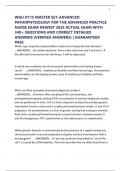 WGU D115 MASTER SET-ADVANCED PATHOPHYSIOLOGY FOR THE ADVANCED PRACTICE NURSE EXAM NEWEST 2025 ACTUAL EXAM WITH 340&plus; QUESTIONS AND CORRECT DETAILED ANSWERS &lpar;VERIFIED ANSWERS&rpar; &vert; GUARANTEED PASS