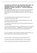JBL MODULE 3 EXAM 2025 JBL CERTIFICATION EXAM &vert; JBL TRAINING MODULE &vert; ALL QUESTIONS AND CORRECT ANSWERS &vert; ALREADY GRADED A&plus; &vert; VERIFIED ANSWERS &vert; NEWEST EXAM