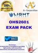 OHS2601 LATEST EXAM PACK 2025 &lbrace;DETAILED QUESTIONS AND ANSWERS&rcub;