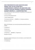 NIFA PERIOPERATIVE EXAM QUESTION BANK NEWEST 2025 ACTUAL EXAM WITH COMPREHENSIVE COMPLETE 200 QUESTIONS AND CORRECT DETAILED ANSWERS &lpar;VERIFIED ANSWERS&rpar; ALREADY GRADED A&plus; &vert; GUARANTEED PASS