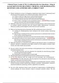 Clinical Nurse Leader &lpar;CNL&rpar; Certification Review Questions - King & Gerard 2025 &vert;EXAM &lpar;MULTIPLE CHOICES&rpar; AND &lpar;RATIONALES&rpar; QUESTION AND ANSWERS 100&percnt; CORRECT 2025