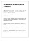 BCOR 370 Exam 2 Houghton questions with answers