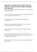 WGU D385 OA EXAM LATEST UPDATE THIS YEAR COMPLETE  QUESTIONS AND CORRECT ANSWERS JUST RELEASED