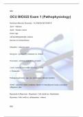 GCU BIO322 Exam 1 &lpar;Pathophysiology&rpar;