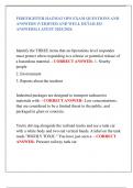 FIREFIGHTER HAZMAT OPS EXAM QUESTIONS AND  ANSWERS &lpar;VERIFIED AND WELL DETAILED  ANSWERS&rpar; LATEST 2025&sol;2026 