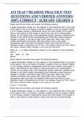 ATI TEAS 7 Reading Practice Test questions and verified answers&vert; 100&percnt; correct &vert; already graded a