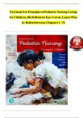 Test Bank For Principles Of Pediatric Nursing 7th Edition By Jane W Ball&comma; Ruth C Bindler&comma; Kay Cowen Chapter 1-31 &vert; Complete Guide A&plus;
