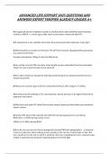 ADVANCED LIFE SUPPORT 2025 QUESTIONS AND ANSWERS EXPERT VERIFIED ALREADY GRADED A&plus;