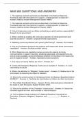 NIMS 800 QUESTIONS AND ANSWERS
