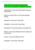 BMS 300 FINAL EXAM QUESTIONS  WITH 100&percnt; CORRECT ANSWERS 2025&excl;&excl;
