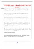 NSG6001 week 4 Quiz Test with Verified Answers