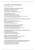 Social Cognition - practice exam (130 self-made questions)