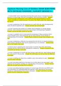 Capstone Nursing Care of Children EXAM QUESTIONS WITH DETAILED ANSWERS &vert; ALREADY GRADED A&plus;&period;