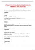 NTR 454&sol;554 FINAL EXAM QUESTIONS AND ANSWERS 100&percnt; VERIFIED 